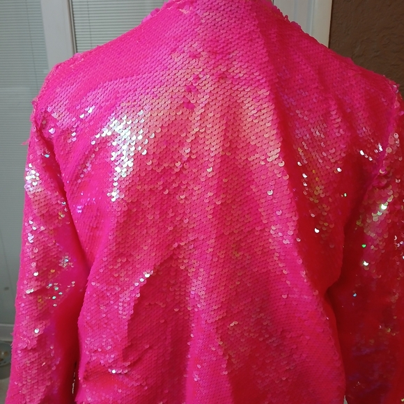 Pink sequin jacket - Picture 2 of 4